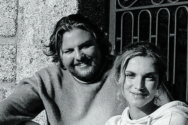 Júlia Palha e o amigo César Mourão