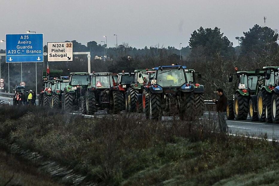 Agricultores em protesto