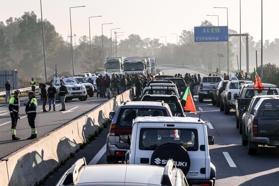 Agricultores em protesto