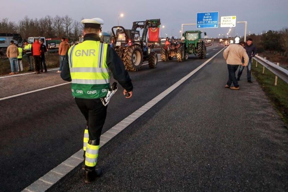 Agricultores em protesto
