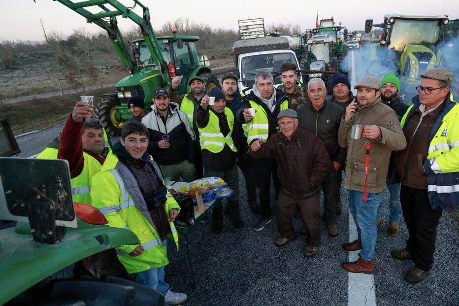 Agricultores em protesto