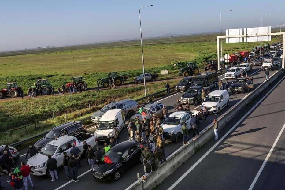 Agricultores em protesto