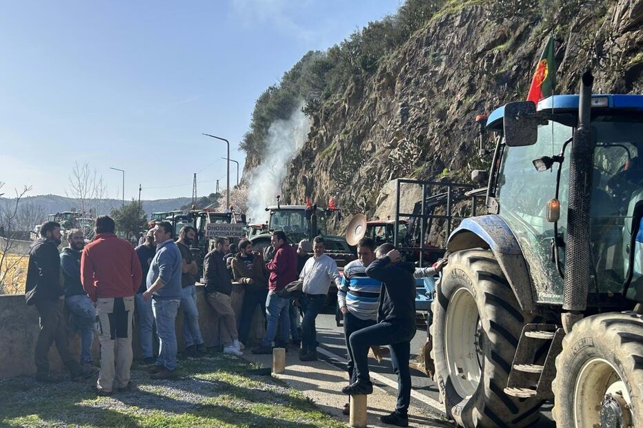 Protesto dos agricultores em Mogadouro