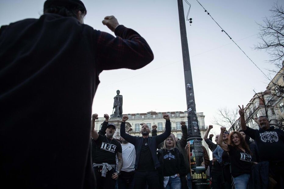 Protesto extrema-direita em Lisboa