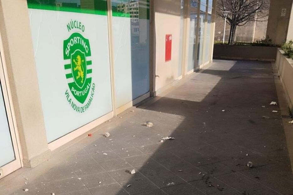 Núcleo do Sporting em Famalicão vandalizado durante a madrugada 