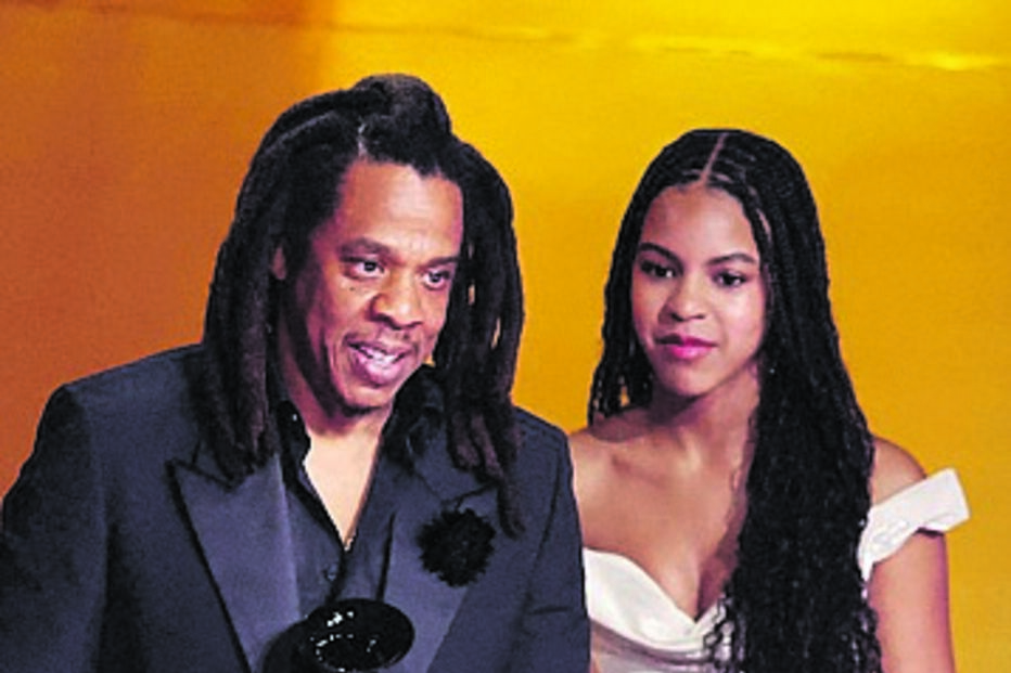 O rapper Jay-Z e a filha