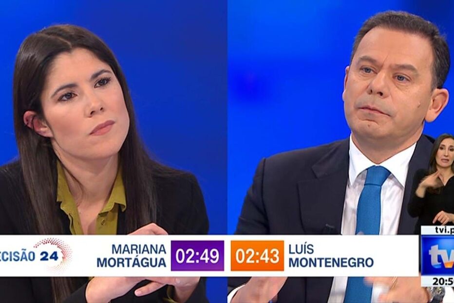 Montenegro e Mariana Mortágua