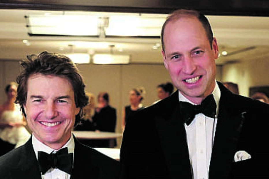 Herdeiro ao trono esteve com Tom Cruise