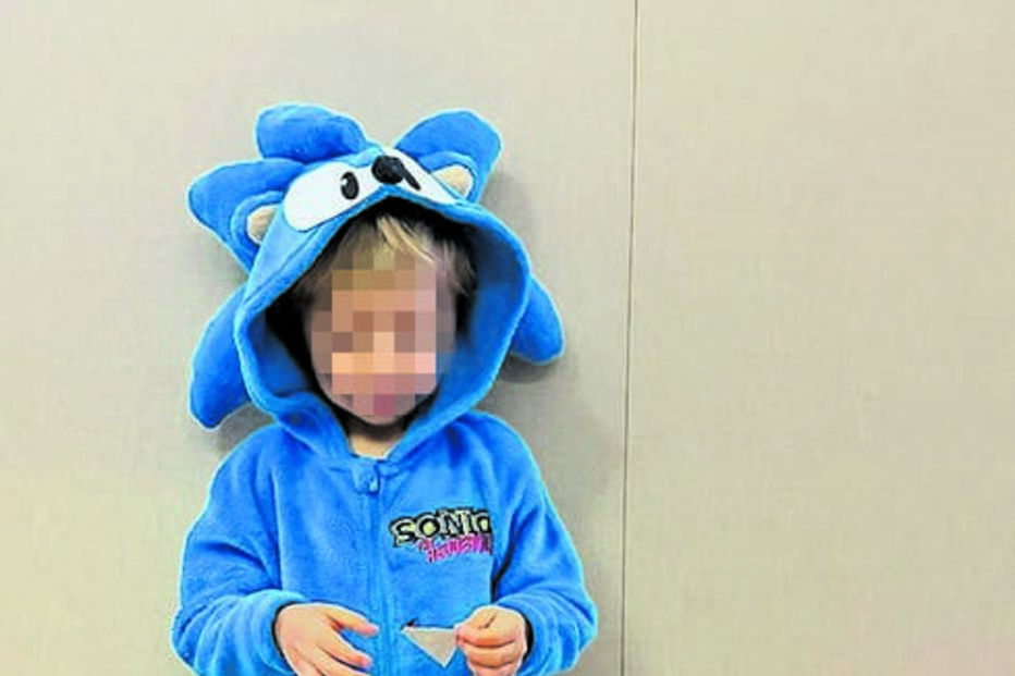 Xavier, filho mais velho da atriz Sofia Arruda, foi mascarado de Sonic 