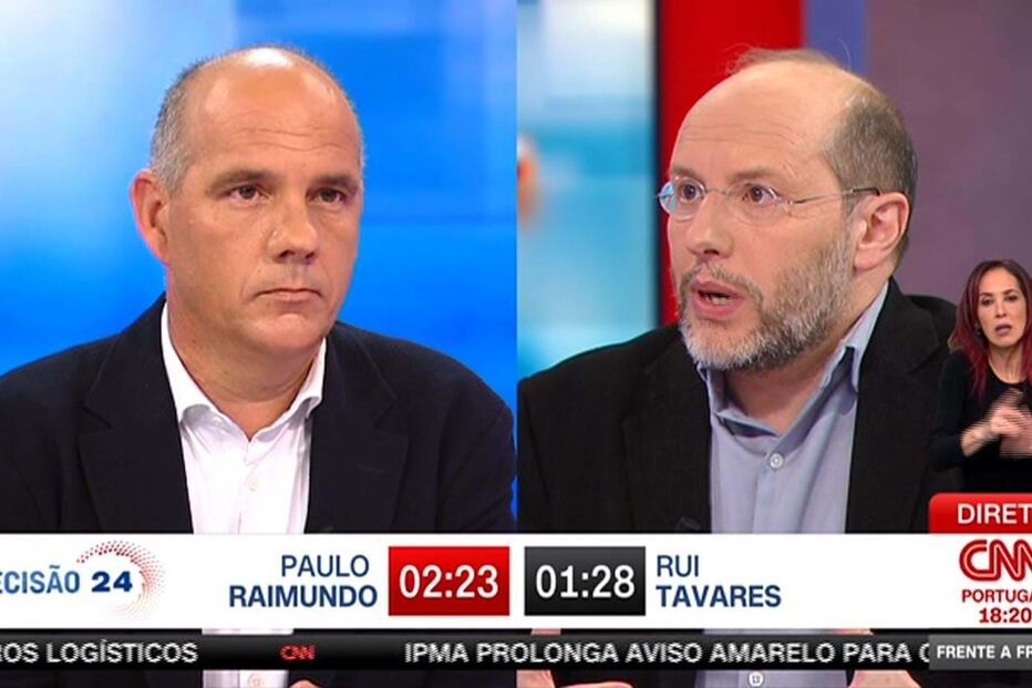 Deebate entre Rui Tavres e Paulo Raimundo