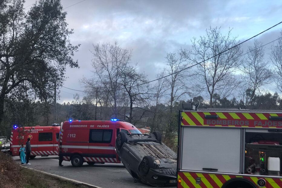 Menina de seis anos ferida em despiste seguido de capotamento em Oliveira de Azeméis