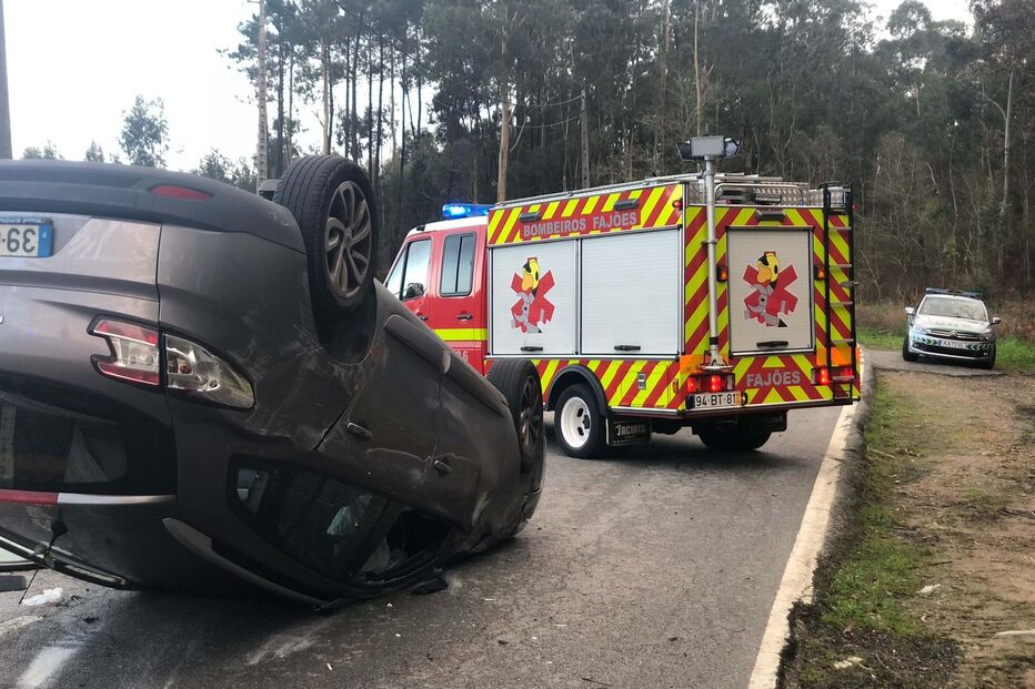 Menina de seis anos ferida em despiste seguido de capotamento em Oliveira de Azeméis