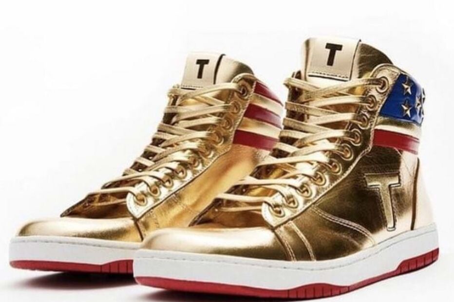 Ténis Bota Dourada Trump