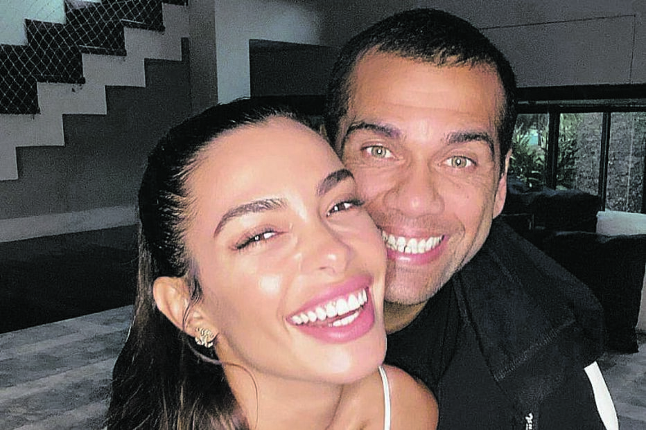 Dani Alves e a mulher, Joana