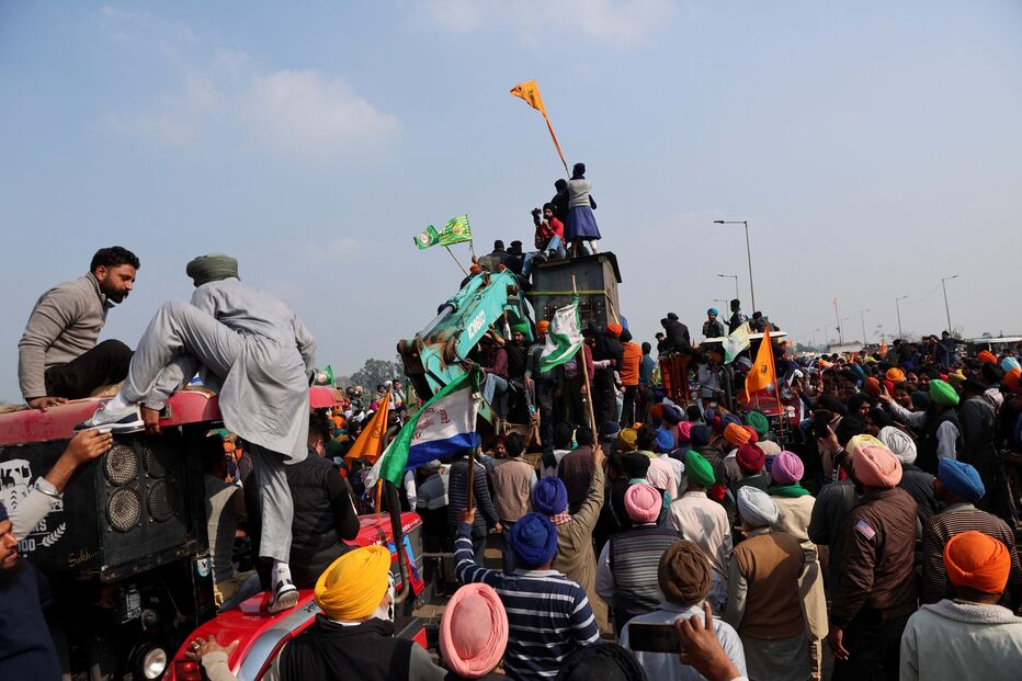Marcha de agricultores indianos