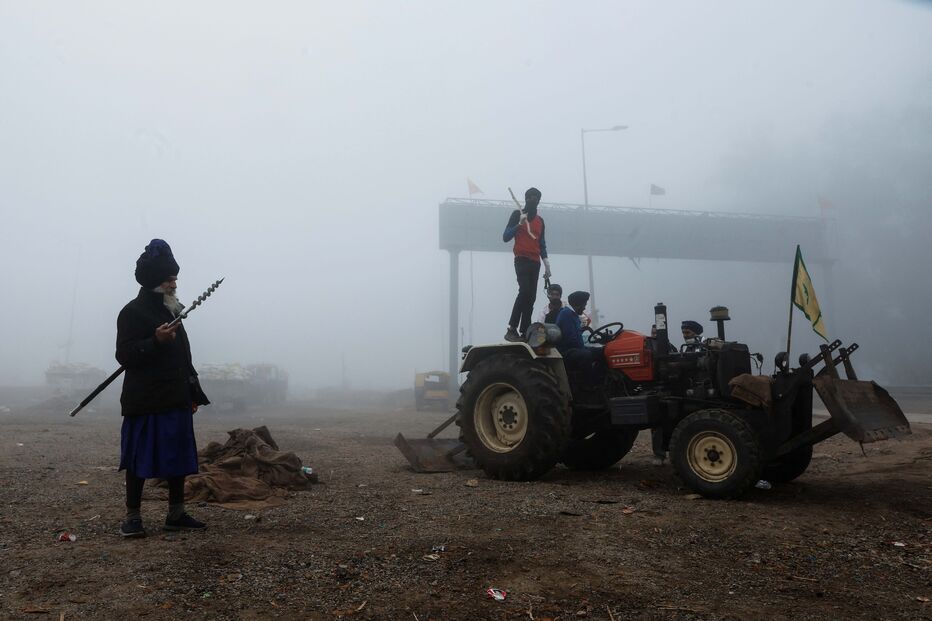 Marcha de agricultores indianos
