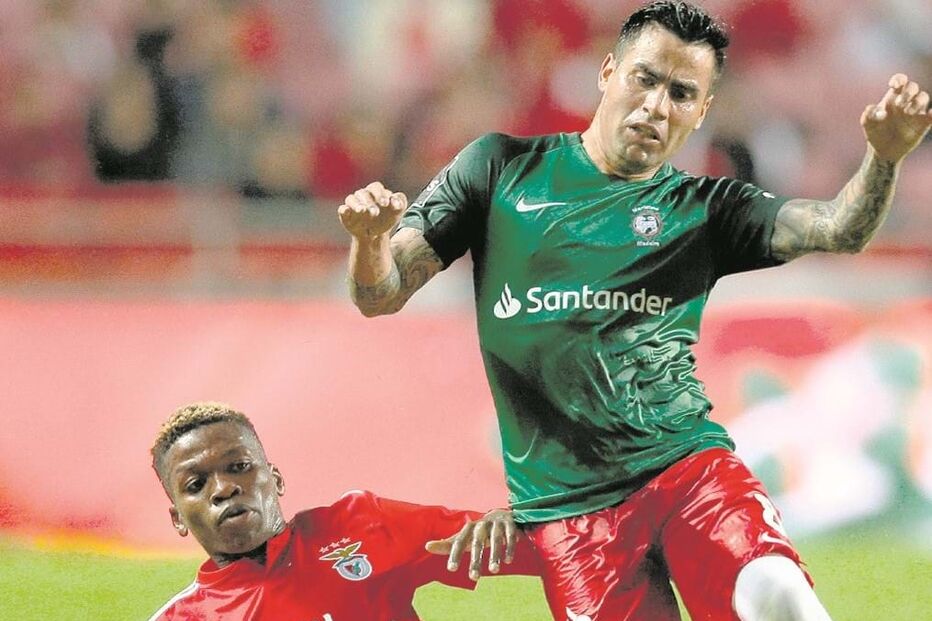 Florentino no jogo com o Marítimo em 2019