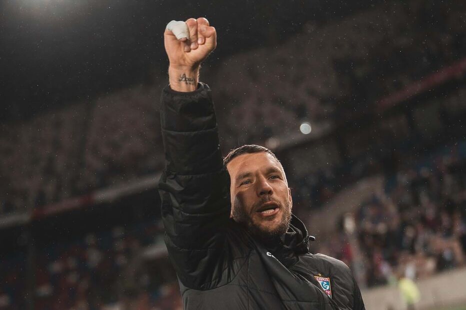 Lukas Podolski no Górnik Zabrze, da Polónia