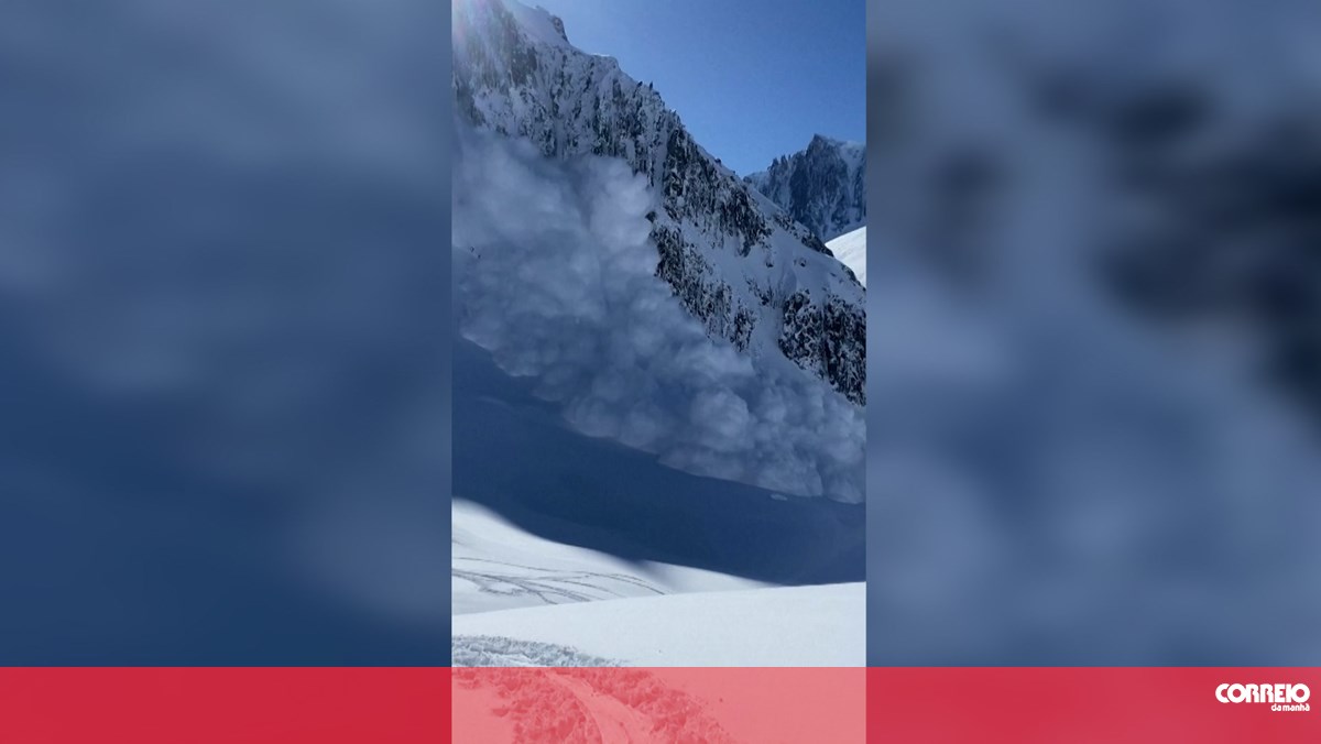 Esquiador filma avalanche nos Alpes franceses