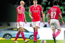 Jogadores tiveram uma exibição na 1.ª parte que não agradou ao presidente do clube