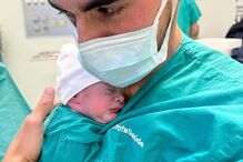 Ricardo Horta e a filha Madalena