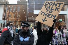 Marcha de apoio aos palestinianos em Manchester