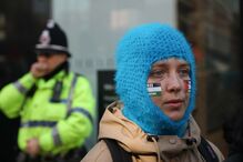 Marcha de apoio aos palestinianos em Manchester