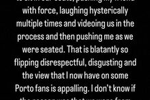 Jogador do FC Porto critica atos racistas de adeptos portistas contra namorada e amigos