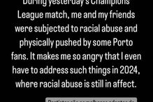 Jogador do FC Porto critica atos racistas de adeptos portistas contra namorada e amigos