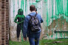 Pintura de Banksy no norte de Londres