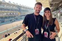 Adrien Silva e a companheira Margarida Neuparth