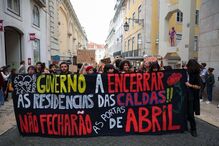 Manifestação de estudantes em Lisboa