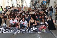Manifestação de estudantes em Lisboa