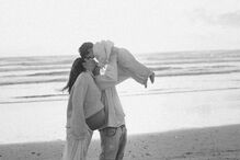 Angie Costa com Miguel Coimbra e o filho Martim