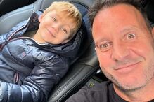 Cândido Costa com o filho