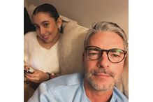 Cláudio Ramos e a filha Leonor	