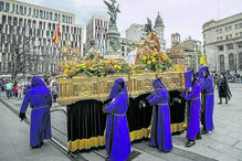 Espanha. Procissão do Senhor ‘Ecce Homo’ em Saragoça, uma das cidades espanholas onde se vive a Semana Santa