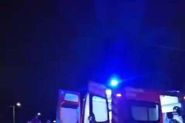 Colisão entre carro e furgão em Santa Maria da Feira