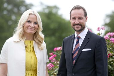 Princesa Mette-Marit da Noruega e o marido Haakon, Príncipe Herdeiro da Noruega