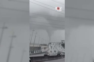 Vídeo mostra tornado junto à Ponte Vasco da Gama