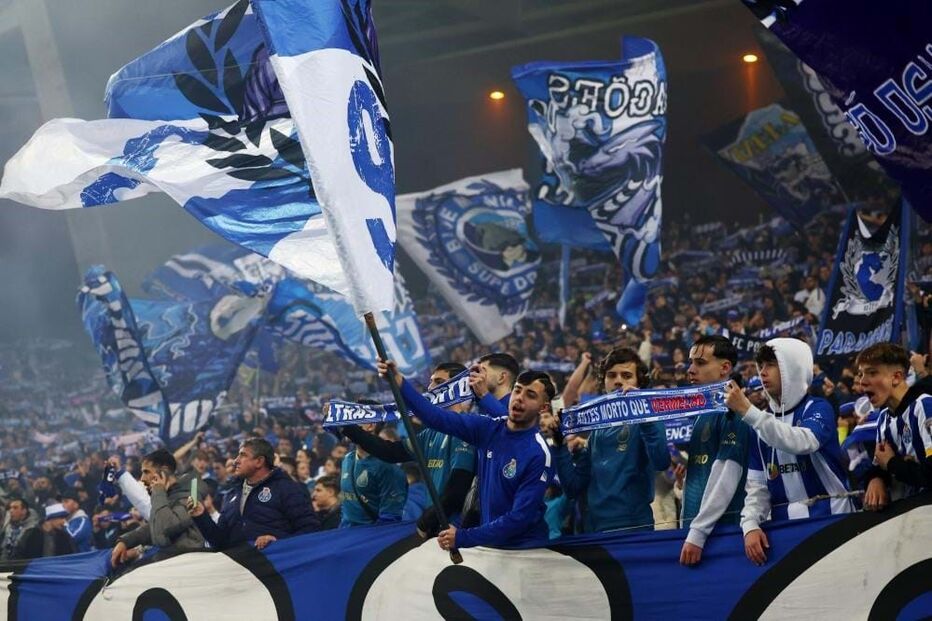 Adeptos do FC Porto antes do clássico com o Benfica