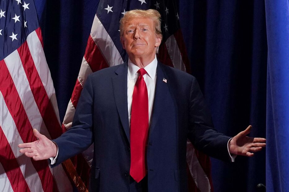  Donald Trump no comício no estado da Virgínia, EUA