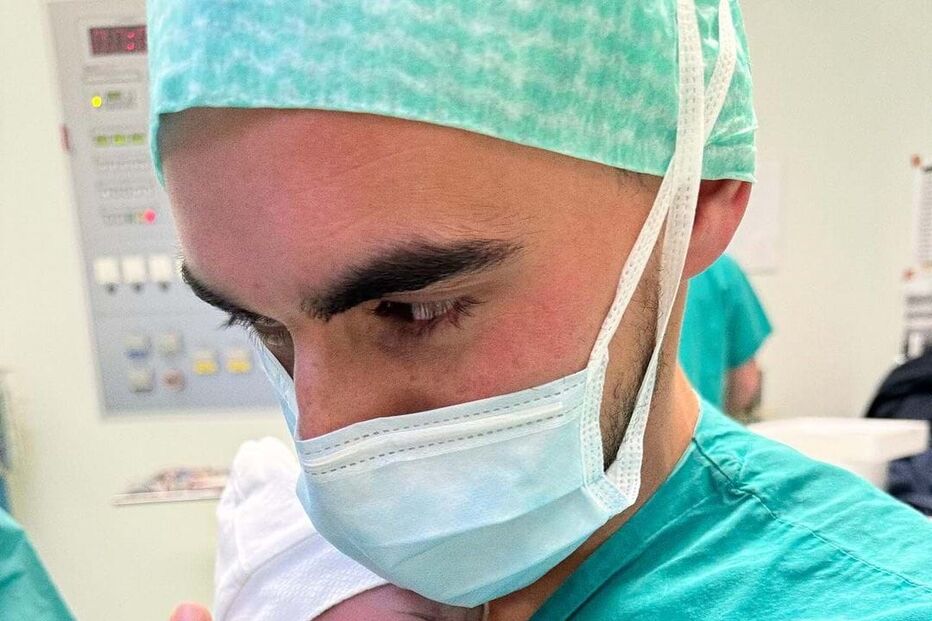 Ricardo Horta e a filha Madalena