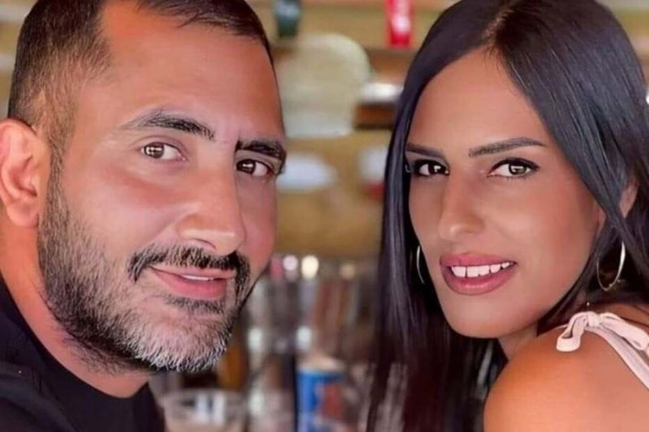 Gal Abdush com o marido Nagi