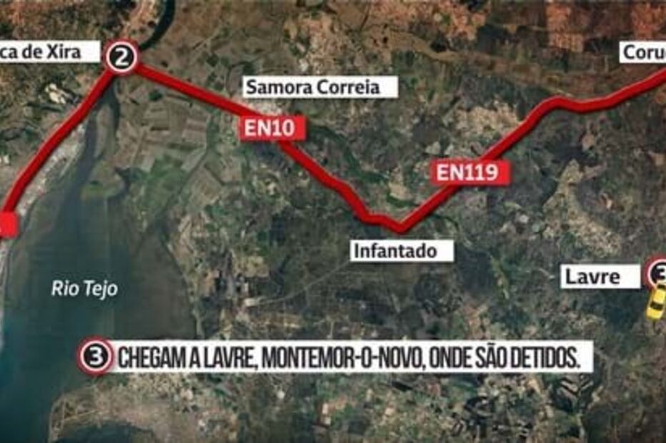 Gang em fuga atira máquina de tabaco de carro em andamento para travar polícias 