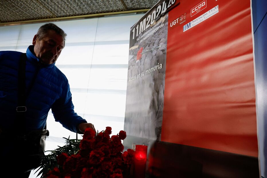 Memorial dos 20 anos do ataque na estação Atocha, em Madrid