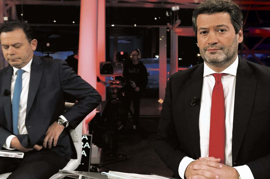 Luís Montenegro e André Ventura