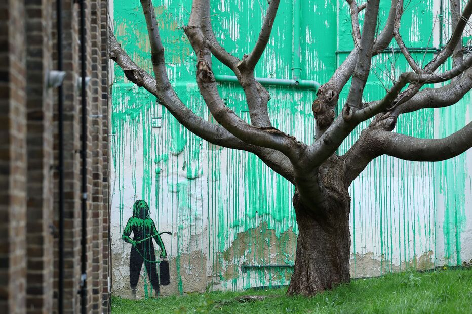 Pintura de Banksy no norte de Londres