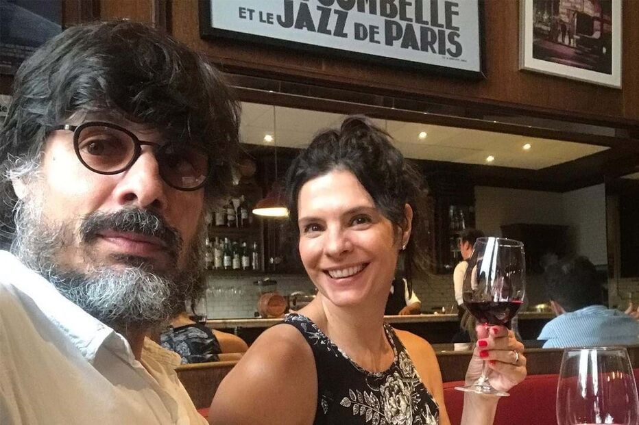 Daniel Alvim e a companheira a atriz Helena Ranaldi