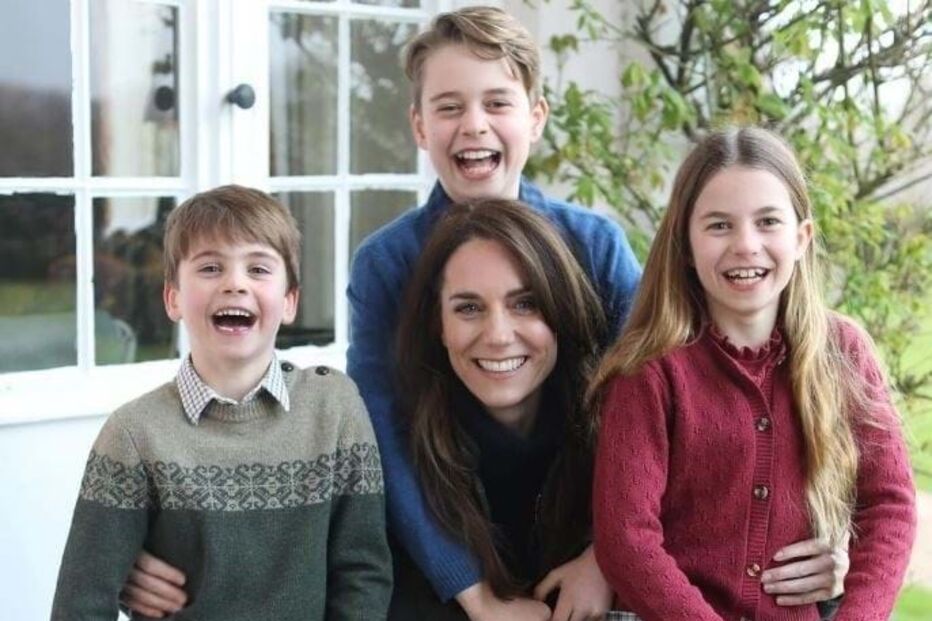Kate Middleton com os filhos